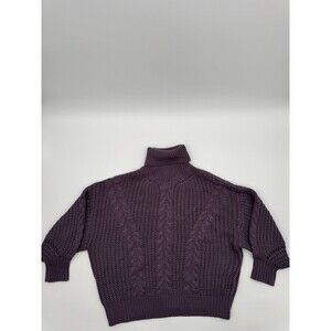 Net. 153 Pullover Sweater Women's M/L Purple Knitted 100% Acrylic Winter Gear